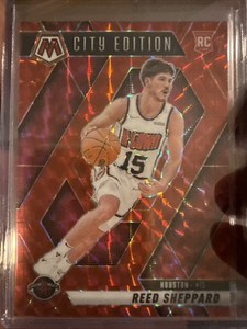 2024-25 Panini Mosaic NBA Debut Reed Sheppard RC Red Prizm #276