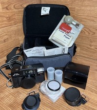 Ricoh AF-303 Point and Shoot Film Camera Bag Lenses Film Filter Cleaning kit