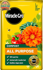 Miracle-Gro Peat-Free Premium All Purpose Compost 45L | Multi-Purpose Garden Soi 0.31 per litre