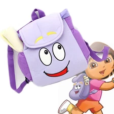 Dora Explorer Backpack Rescue Bag with Map,Pre-Kindergarten Toys Purple Gifts