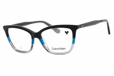 Calvin Klein CK23545 007 Black Blue Grey 53mm Eyeglasses New Authentic