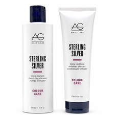 AG Hair Sterling Silver Shampoo 10 Oz  Conditioner 6 Oz Duo Colour Care