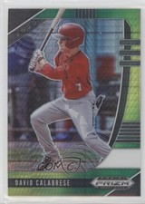 2020 Panini Prizm Draft Picks Green & Yellow Hyper David Calabrese #PDP82 7eo