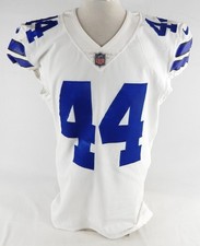 2021 Dallas Cowboys Jake McQuaide #44 Game Issued White Jersey 44 779