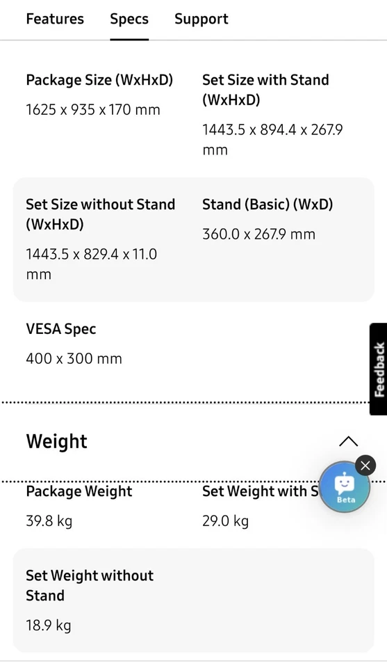 Samsung S95F TV SQE65S95F (2025) 65" OLED HDR 4K Ultra HD One Connect Box Black - Image 2 of 2