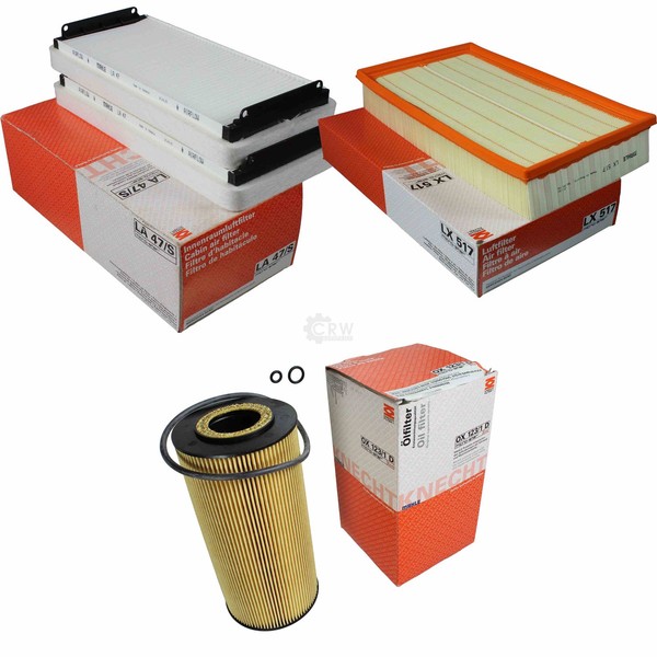 Mahle / Knecht Innenraumfilter LA 47/S Luftfilter LX 517 ÖLfilter OX 123/1D-image