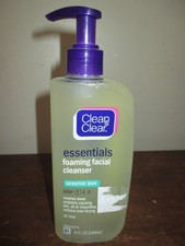 Clean  Clear Essentials Foaming Facial Cleanser Sensitive Skin 8 Oz Original