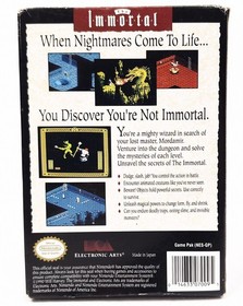 The Immortal (Nintendo Entertainment System NES, 1990) EA CIB W/ Manual & Sleeve
