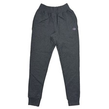 Champion Reverse Weave Joggers Y2K Cuffed Grey Tracksuit Bottoms Mens Small