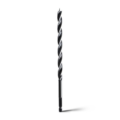 1/4x12 Inch Auger Drill Bit For Wood 1/4 Inch Quick Change Hex Shank Tri Flute
