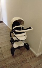 Mima Xari MAX Stroller Black/White Bassinet Luxury Baby Stroller Carrycot