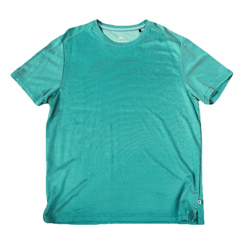 Tommy Bahama Mens Large Marlin Performance Short Sleeve T Shirt Blue Green!