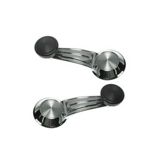 Chrome Window Crank Handle Set Left Right For Pontiac Olds Gmc Chevy Dha40468