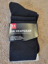 Under Armour Outdoor Heatgear Sock Over The Calf Adult Sz Med Black 1292915