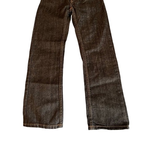 Levis 505 Jeans Boys Size 10 Slim Black Straight Leg Pockets Zip Close (b) NWT - Picture 9 of 12