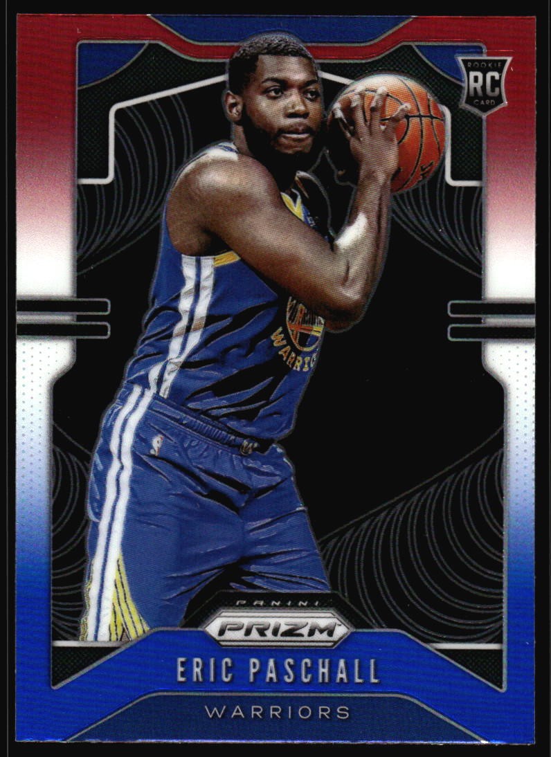 2019-20 Panini Prizm Eric Paschall RWB Holo #279 Golden State Warriors