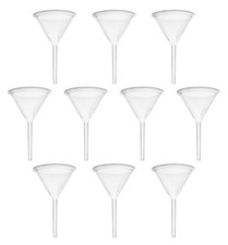 EISCO 10PK Filter Funnels 2.6" - Polyethylene Plastic - Resistant to Acids & ...