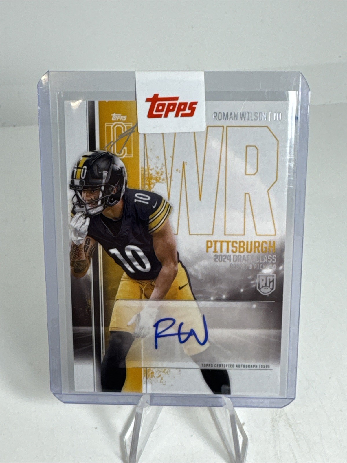 Roman Wilson Topps Signature Class Rookie Class Autograph Variation #RCARW Base
