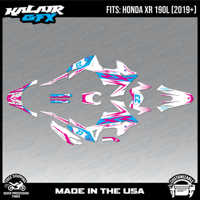 Graphics Kit for  Honda XR190L (2019+) Evader - CM