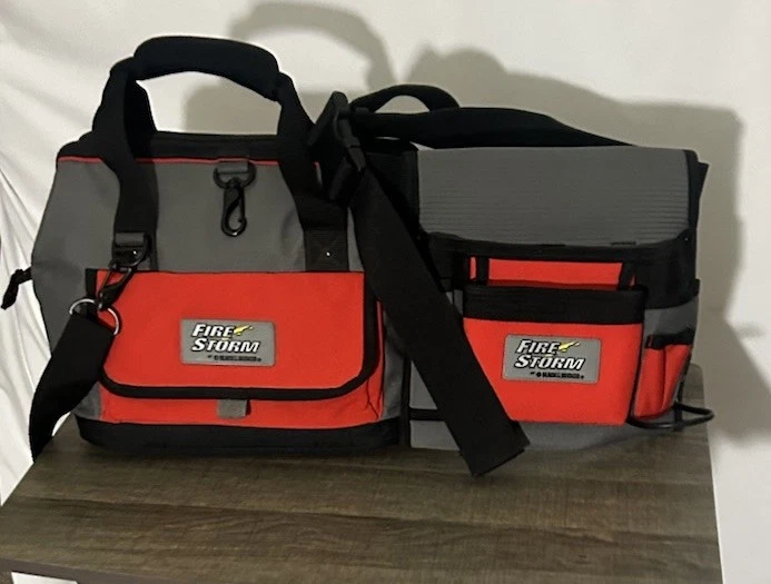 Black & Decker Firestorm Large Tool Bag & Tool belt pockets Adjustable Lot Of 2 - Image 2 of 4