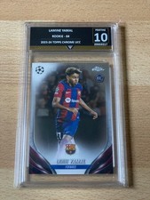 Topps UCC Chrome Lamine Yamal Barcelona RC Rookie Graded 10