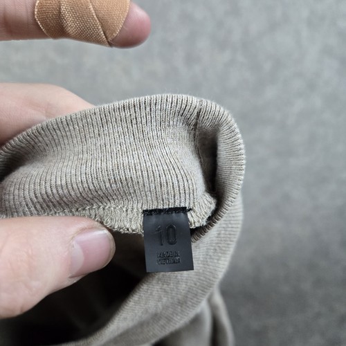 Essentials Fear Of God Shirt Youth 10 Beige Streetwear Skater Long Sleeve Kids - Picture 8 of 19