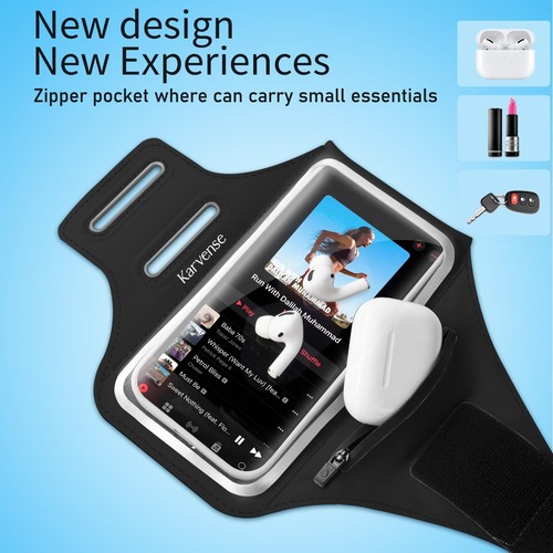 Support Téléphone pour Course-Bras Band pour Courir pour iPhone & Samsung Galaxy, Ce... - Photo 2 sur 8