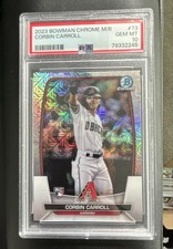 2023 Bowman Chrome 🔥Corbin Carroll🔥 Mojo Refractor #73  (RC) PSA 10 