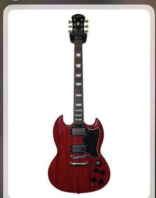 Epiphone  SG Series Red Solid Mahogany 6-String RH Electric Guitar, 2 Humbuckers