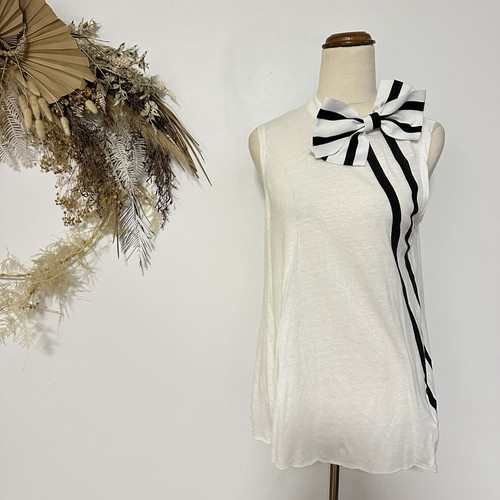 Sass And Bide Now Embellished Singlet Tank Top Women's Size XS White Arty - Picture 1 of 8