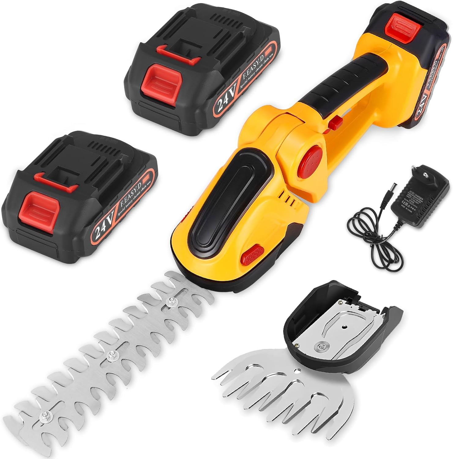Tagliasiepi Cordless, Tagliasiepi Da Giardino a Batteria per Il Bordo Del Prato 