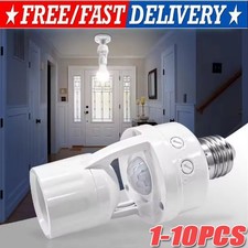 Infrared PIR Motion Sensor E27 LED Light Lamp Bulb Holder Socket Switch 110/220V
