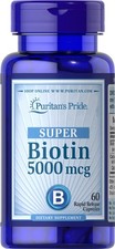 Puritan's Pride Biotin 5000 mcg - 60 Capsules