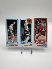 1980-81 Topps Larry Bird, Fred Brown, Ron Brewer #198-31-228 (RC)