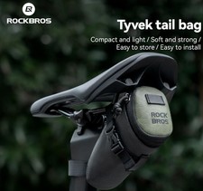 Bolsa de sillín de bicicleta ROCKBROS Tyvek Series - Portaherramientas - Bolsa impermeable debajo del asiento 0,2 L