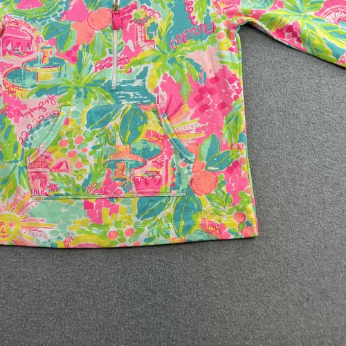 Lilly Pulitzer Pullover Girls XL 12-14 Half Zip Sunshine State Florida Graphic - Picture 9 of 13