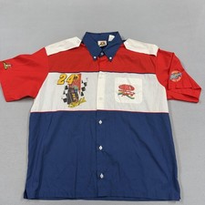 Vintage DuPont Refinish Shirt Mens Multi-Color NASCAR Racing 24 Jeff Gordon