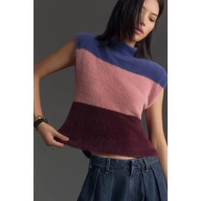 Anthropologie MAEVE Colorblock Pullover Sweater Vest - Size M