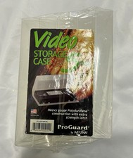 ProGuard 5 Pack Clear Protective VHS Storage Cases Video Tapes VCR Vintage