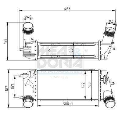 Meat & Doria LadeluftküHler KüHler Ladeluft LLK Passend FüR Ford Fiesta VI-image