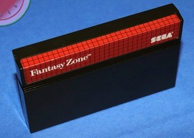 TESTED Sega MASTER SYSTEM Cartridge FANTASY ZONE with NEW Case Manual Poster