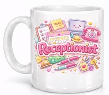 Receptionist Cute Office Desk Role Mug Gift Mug