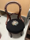 Vintage Victorian Style Needlepoint Chair — photo 1