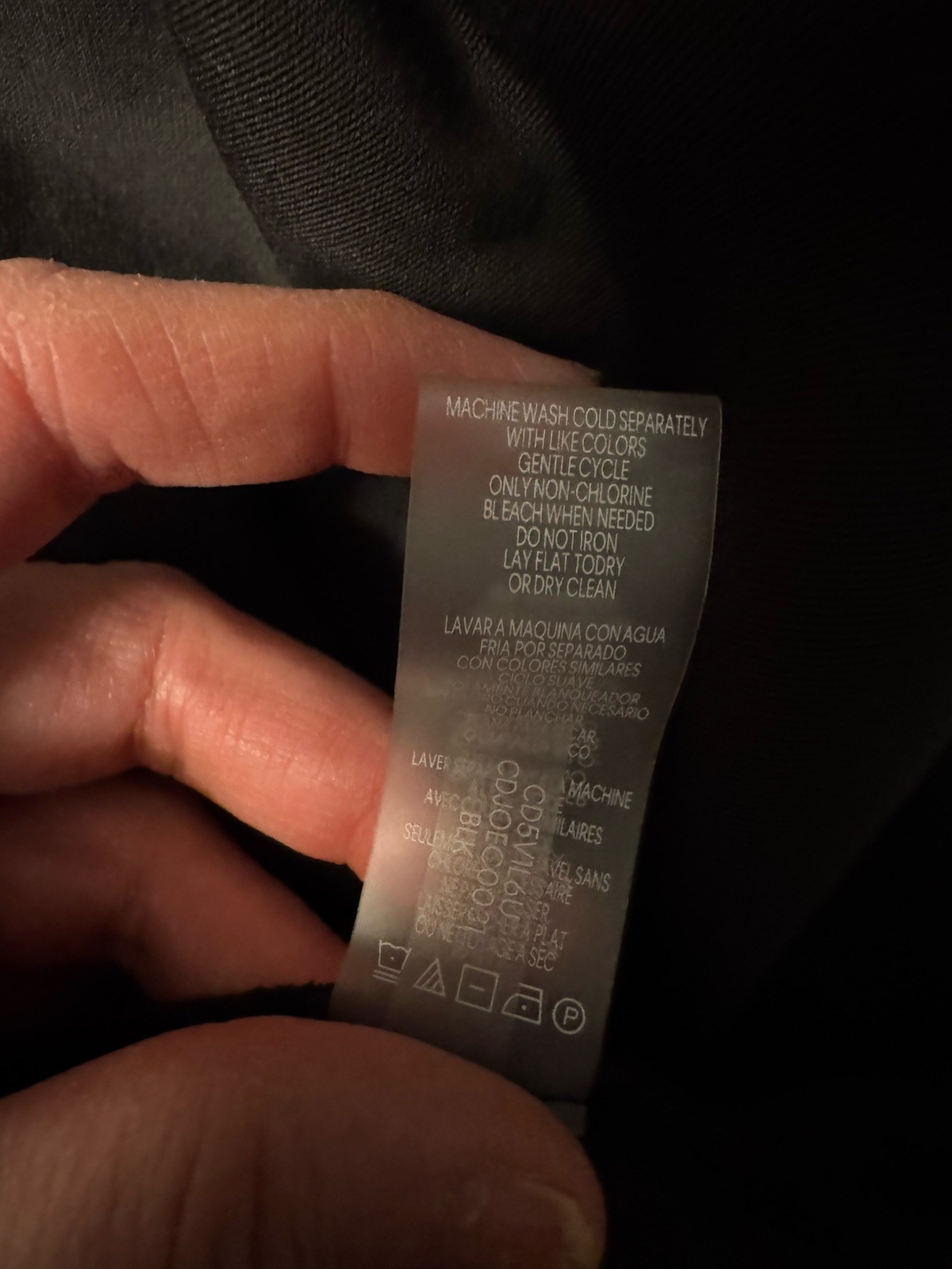 Calvin Klein Black Velour Velvet Black Embellished T-Shirt Dress NWT Size Small thumbnail 9