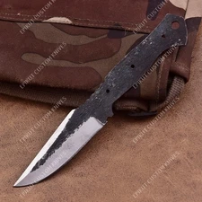 8'' 1095 High Carbon Steel Knife Blank Blade DIY Bushcraft Hunting Knife Making