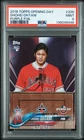 SHOHEI OHTANI 2018 TOPPS OPENING DAY #200 PURPLE FOIL ROOKIE RC PSA 9 MINT