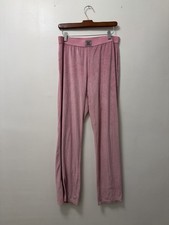 JUICY COUTURE Womens Velour Track Pants Size Medium Pink Sweatpants Retro Y2K