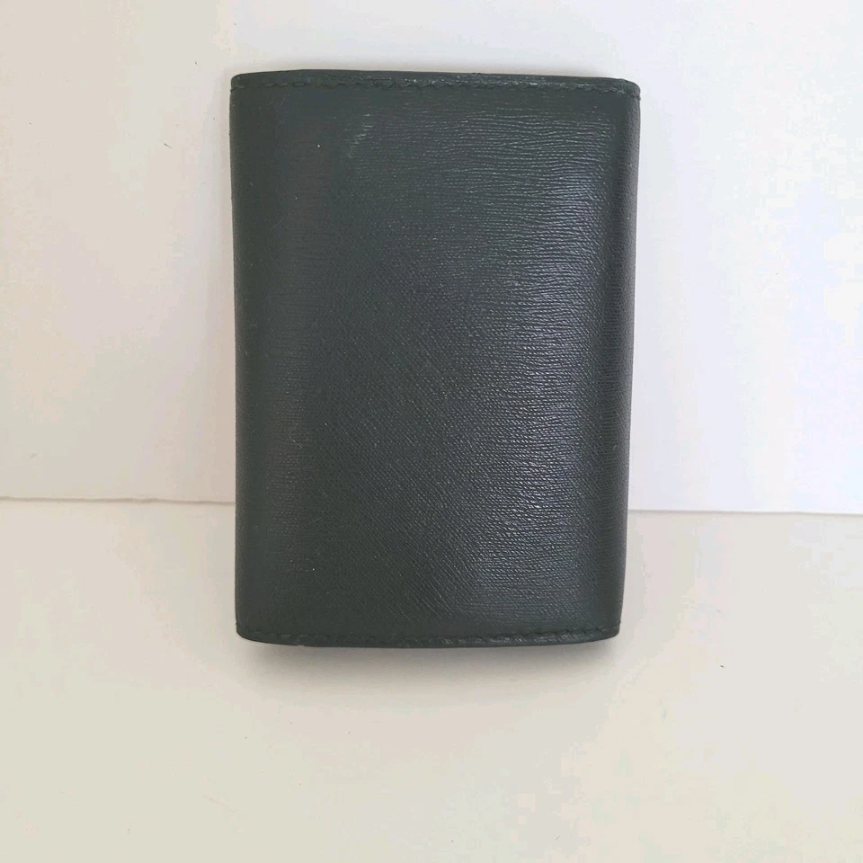 Dunhill Estuche para Tarjetas Llaves Ganchos Porta Billetera Logo Negro Triple Diseñador Moneda Retro Foto 2 de 4