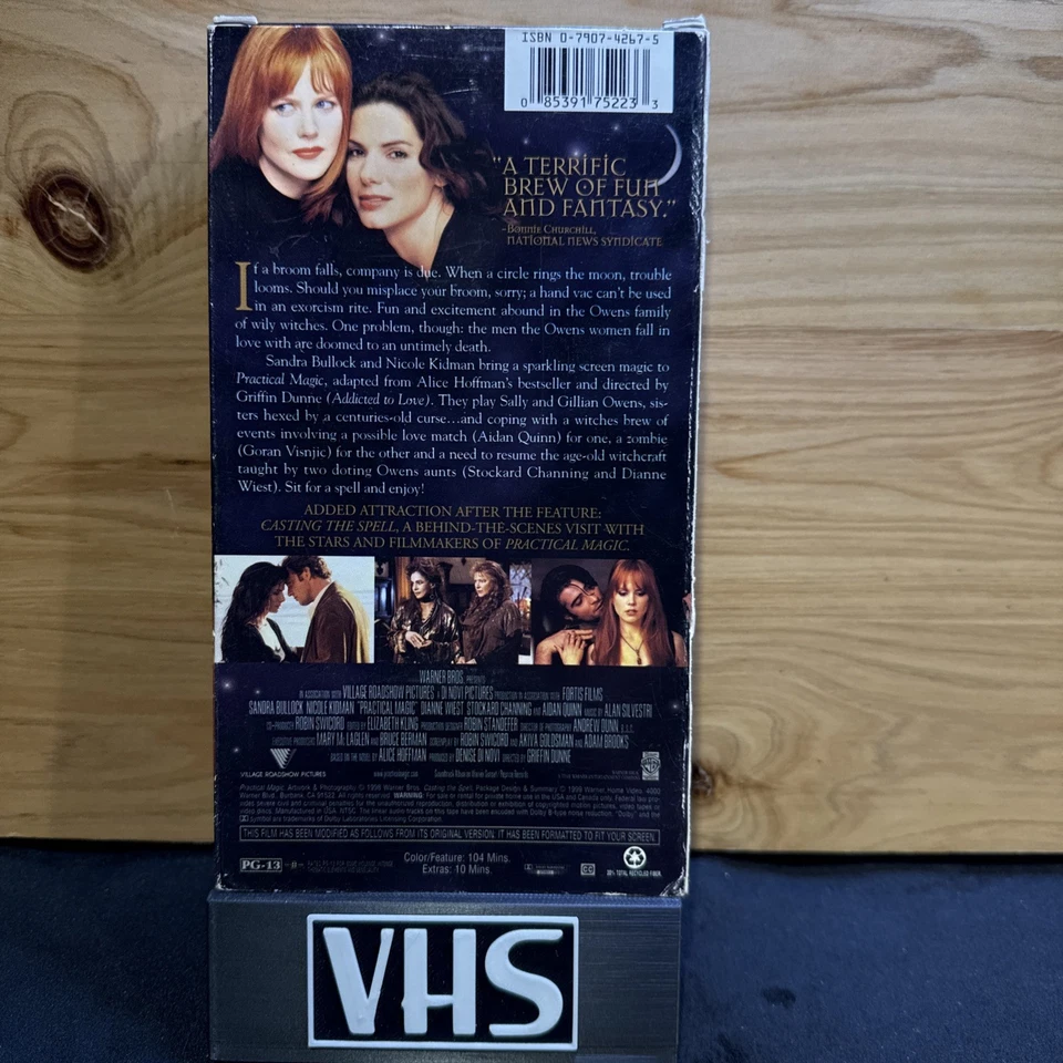 Practical Magic (VHS, 1999) * Buy 2 Get 1 Free - Bundle Shipping Discount - Image 2 of 2