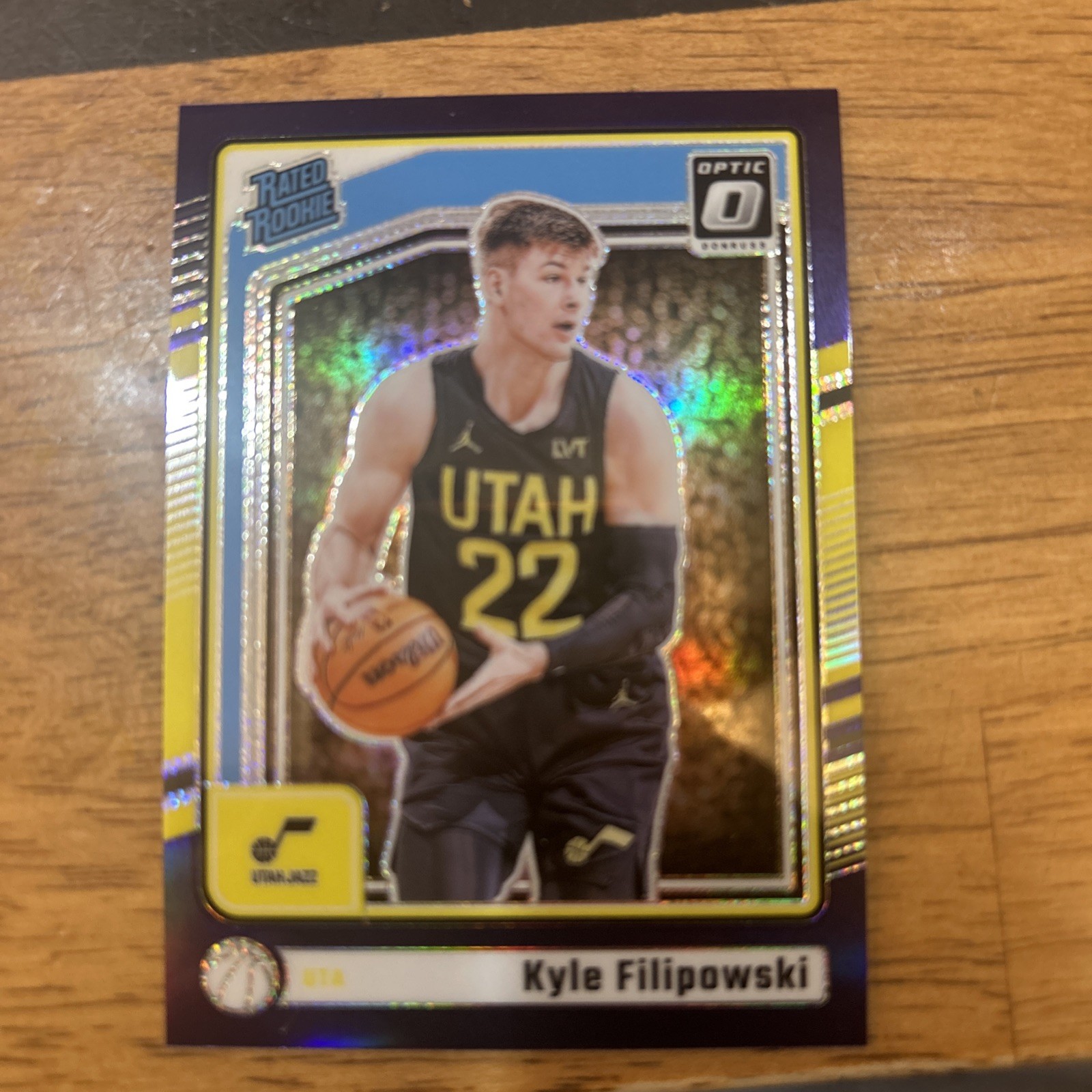 2024-25 Donruss Optic Basketball Kyle Filipowski Purple Rated Rookie #300 Prizm